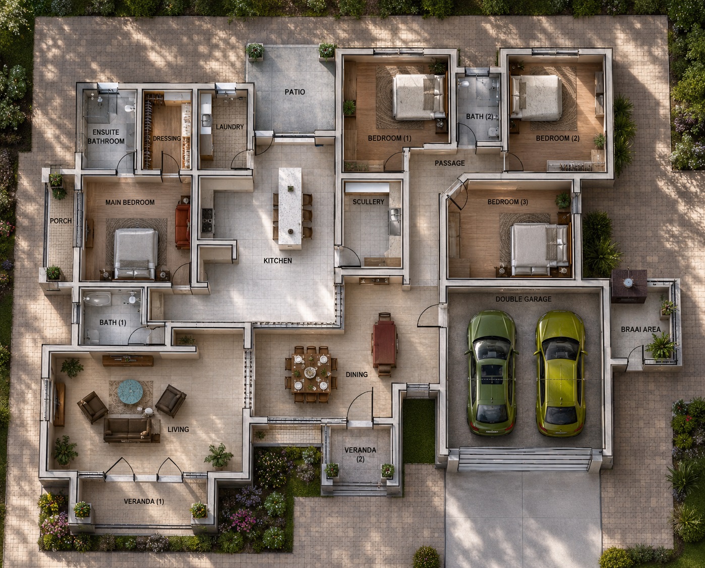 Spacious 4 Bedroom Family Home Plan floor plan preview