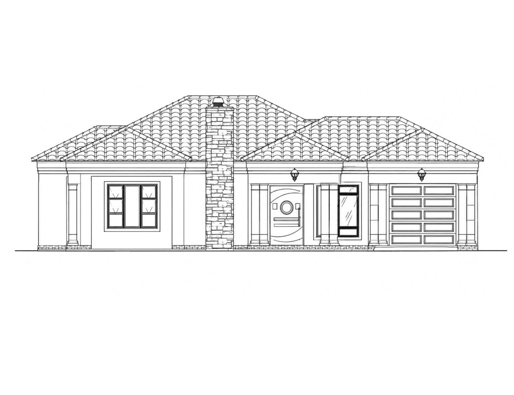 Compact 3 Bedroom Family Home Plan exterior elevation preview